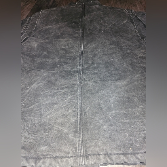 Vintage Carhartt Mens Quilted black chore coat XL 48 Regular - Picture 4 of 16